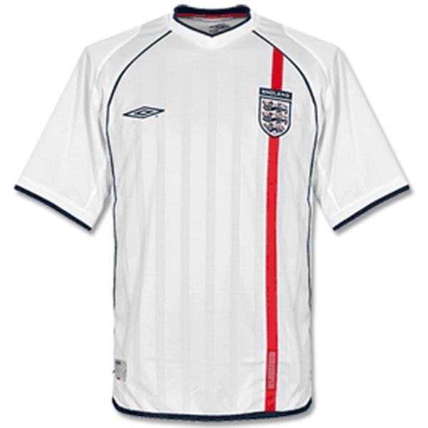 England home retro jersey men's 1st soccer sportwear football shirt 2002